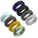 8 Pcs Mens Ring Rings Men Ring Ring for Women Sports Finger Ring Silicone Bands Silicone Ring Outdoor Silica Gel Man