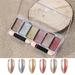 Pristin Nail mirror powder Powder Mirror Powder 6 Nail Mirror Powder Nail Powder DIY Nail Decoration Colors Mirror Nail Eyeshadow Sticks DIY Powder Metallic Powder Shiny 6 Colors