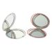 2 Pcs Double Mirror Purses Mirrors Double-sided with Lights Shower Stool Outdoor Cosmetic Travel Portable Miss