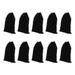 10 Pcs Black Wig Scissor Bumper Hair Extensions Pouches Wig Packaging Bag Wig Bag Drawstring Wig Nylon