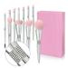 Dadypet Cosmetic brush suits Powder Eye Shadow Set Portable Small Portable Small Set Makeup Brush Set Brushes Powder Eye Small Set Brushes Set - 11pcs Cosmetic brush 11pcs Application OWSOO