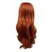 Desertasis wave wine red wig Curly Hair Synthetic Long Wavy 63cm Party Long Wig Womens Girls Sexy Curls Wigs wig Red