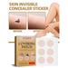 120 Pcs Invisible Skin Tone Concealer Sticker Waterproof Ultra Thin Skin Tone Concealer Sticker Skin Concealer Patch Tattoo Scar Flaw Concealing Tapes for Tattoo Scar and Birthmarks