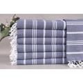 Hair Towel Wedding Dish Towel Dark Navy Blue Towel Striped Towel 24x40 Inches Gift For Her Guest Towel Fitness Towel