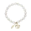 RJSQAQE 2024 Chinese New Year Lucky Cat Bracelet Moonstone Beads Strand Bracelet Wealth Auspicious Blessing Fortune Bracelet Jewelry for Women Girls Q5K9