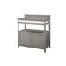 Emery 38" Wide Modern Style Wood Changer with Door/Pad, Gray