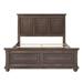 Traditional Town & Country Style Pinewood Vintage Queen Bed,Frame Bed