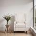 Mid-century Modern Foam Linen Comfortable Upholstered Leisure Chair / Recliner Chair for Living Room, Beige