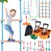 VEVOR Ninja Warrior Obstacle Course for Kids,Outdoor Playset Equipment,Backyard Toys Training Equipment Set with 12 Obstacles