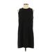 Art Du Basic Casual Dress - Shift: Black Solid Dresses - Women's Size Small