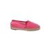 Stella McCartney Flats: Espadrille Stacked Heel Bohemian Pink Print Shoes - Women's Size 35 - Almond Toe