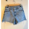 American Eagle Outfitters Shorts | American Eagle Women's Blue Cut-Off Stretch Denim Shorts Size 8 | Color: Blue | Size: 8