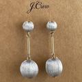 J. Crew Jewelry | J. Crew Women Earring Silver Tone Ball Drop Down Ear Earring Fashion Jewelry | Color: Silver | Size: Os