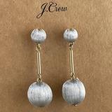 J. Crew Jewelry | J. Crew Women Earring Silver Tone Ball Drop Down Ear Earring Fashion Jewelry | Color: Silver | Size: Os