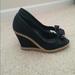 Zara Shoes | Black Zara Peep Toe Wedges | Color: Black | Size: 9