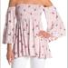 Free People Tops | Free People Cloud Berry Lana Off The Shoulder Tunic Top | Color: Pink | Size: Xs