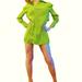 Zara Dresses | Green Zara Shirt Dress With Open Back | Color: Green | Size: M