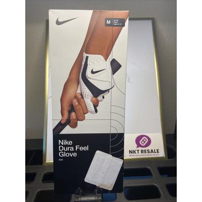 Nike Other | Nike Dura Feel M Junior Reg Right Hand Golf Glove Nwt | Color: White | Size: Osb