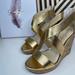 Jessica Simpson Shoes | Jessica Simpson Women's Jinxxi Wedge Sandals - Gold - Size: 9.5m - New | Color: Gold | Size: 9.5