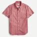 J. Crew Shirts | J. Crew Slim Untucked Short-Sleeve Organic Cotton Secret Wash Shirting Small | Color: Blue/Red | Size: S