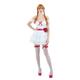 Smiffys Annabelle-Minikleid-Kostüm, Kleid, halterlose Strümpfe und Haarbänder
