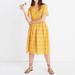 Madewell Dresses | Madewell Scalloped Eyelet Midi Dress | Color: Yellow | Size: 0