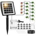 WAWOFUN Solar Irrigation System, Automatic Solar Watering System Garden Watering Set with 15M Hose for Garden and Balcony Outdoor Potted Plants Vegetables