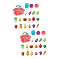 TOYANDONA 2 Sets Play House Toy Lifelike Fruit Toy Vegetable Fruit Cutting Toy Kidcraft Playset Pretend Food Playset Play House Kitchen Toy Kids Role Play Toy Girl Plastic Toy Room Toddler