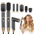 Hair Styler, 5 in 1 Hot Air Stylers & Hair Dryer with Auto-Wrap Curlers, Paddle Brush, Oval Brush, Concentrator, Hair Dryer Brush for Styling, Drying,Volumizing,Curling,Straightening, No Heat Damage