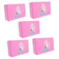 5pcs Yoga Blocks T Tool Yoga Foam Blocks Brick for Dancer Cork Block Workout Blocks Foam Pilates Blocks Yoga Training Bricks Tools The Train Yoga Wedge Block Cute Eva Yoga Supplies