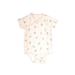 Ralph Lauren Short Sleeve Onesie: Ivory Floral Bottoms - Size 18 Month