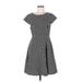 Maeve Casual Dress - A-Line: Black Jacquard Dresses - Women's Size 8