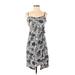 Free People Casual Dress Sweetheart Sleeveless: Blue Floral Dresses - Women's Size 2