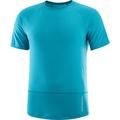 SALOMON Herren T-Shirt CROSS RUN SS TEE M Tahitian Tide, Größe S in Blau