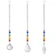 Boule prisme en cristal couleurs rondelles perles Design brin attrape-soleil arc-en-ciel