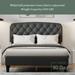 Winston Porter Nylea Bed Upholstered/Linen in Gray | 41.7 H x 78.3 W x 81.1 D in | Wayfair 43767605F246493FA619FE0DB2E30B57