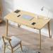 Corrigan Studio® Nordic desktop computer desk simple home bedroom study Desk student writing desk Wood in Brown | Wayfair