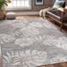 Gray/White 143.7 x 108.3 x 0.3 in Indoor/Outdoor Area Rug - Red Barrel Studio® Gardenia Gray/Beige Indoor/Outdoor Rug | Wayfair