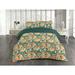 East Urban Home Floral Duvet Cover Set Nature Passiflora Artwork Teal Pale Yellow Orange in Green/Orange | Wayfair 56F723C65B9445C2B0BBD597897239CA