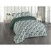 Alcott Hill® Brishana Microfiber Duvet Cover Set Microfiber in Gray/Green | King Duvet Cover + 2 Standard Shams | Wayfair