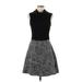 AS by DF Casual Dress - Mini Mock Sleeveless: Gray Color Block Dresses - Women's Size Medium