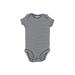 Just One You Made by Carter's Short Sleeve Onesie: Black Stripes Bottoms - Size 3 Month