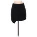 Kendall & Kylie Casual Pencil Skirt Mini: Black Print Bottoms - Women's Size Small