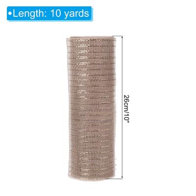 3pcs Decorative Mesh, 10 In x 10 Yard Decorative Mesh Ribbon Roll