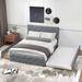 Costway Queen Upholstered Platform Bed with Twin XL Trundle and 2 - See Details