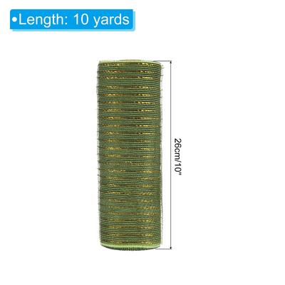 3pcs Decorative Mesh, 10 In x 10 Yard Decorative Mesh Ribbon Roll