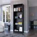 FM FURNITURE Sutton Bookcase with Tier Storage Shelves