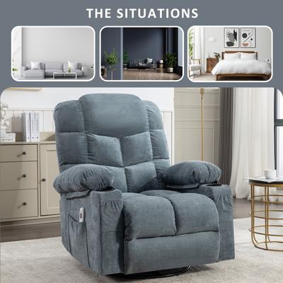 Massage Rocker Recliner Chair Rocking Chairs for Adults Oversized