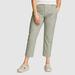 Eddie Bauer Women's Adventurer Stretch Durable Ankle Pants - Sage - Size 14