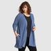 Eddie Bauer Plus Size Women's Tellus Layering Cardigan - Bluebird - Size 3X